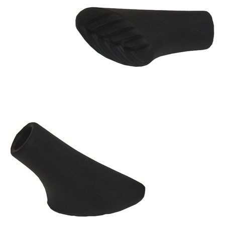 ACRA Koncovky náhradní díl patky oválné na trekingové hole set 1 pár guma