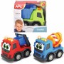 DICKIE ABC Baby pracovní auto Volvo 13cm s očima na baterie Světlo Zvuk 3 druhy