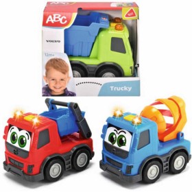 DICKIE ABC Baby pracovní auto Volvo 13cm s očima na baterie Světlo Zvuk 3 druhy
