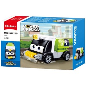 SLUBAN Power Bricks Cisterna zelená zpětný chod 44 dílků STAVEBNICE