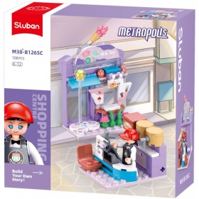 SLUBAN Metropolis Obchod s nápoji 108 dílků + figurka STAVEBNICE