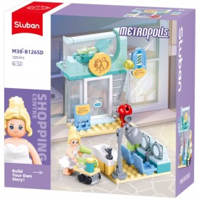 SLUBAN Metropolis Kadeřnictví 105 dílků + figurka STAVEBNICE
