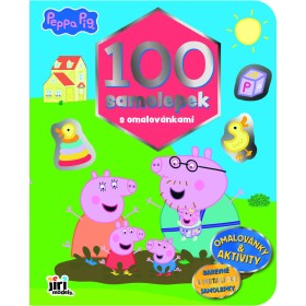 JIRI MODELS 100 samolepek s omalovánkami prasátko Peppa Pig
