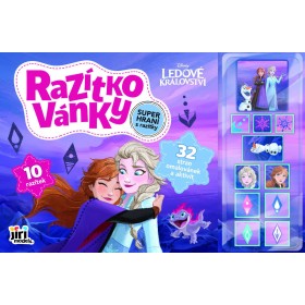 JIRI MODELS Razítkovánky Ledové království (Frozen) omalovánky + 10 razítek