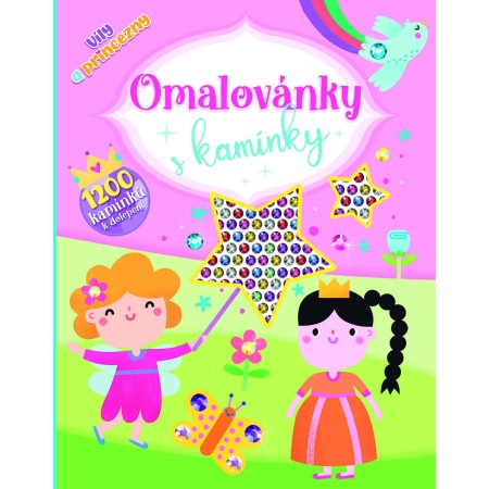 JIRI MODELS Omalovánky s kamínky Víly a princezny