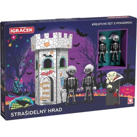 EFKO IGRÁČEK Strašidelný hrad kreativní set se 2 figurkami a pohádkou
