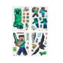 Minecraft samolepky okenní na sklo set 4 archy (34 samolepek)