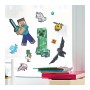 Minecraft samolepky okenní na sklo set 4 archy (34 samolepek)
