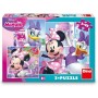 DINO Puzzle 3x55 dílků Disney Minnie a Daisy 18x18cm skládačka 3v1 v krabici