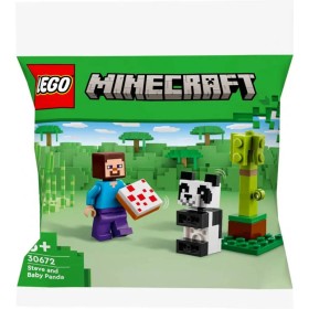 LEGO MINECRAFT Steve s mládětem pandy 30672 STAVEBNICE
