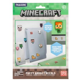 Samolepky vinylové puffy 3D efekt Minecraft set 2 archy (60 samolepek)