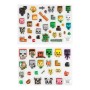 Samolepky vinylové puffy 3D efekt Minecraft set 2 archy (60 samolepek)