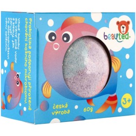 BeauTed Bomba šumivá do koupele 60g s probiotiky vonící barevná