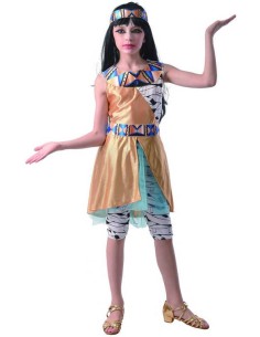 KARNEVAL Šaty Kleopatra vel. M (120-130 cm) 5-9 let KOSTÝM