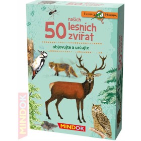 MINDOK HRA kvízová Expedice Příroda: 50 našich lesních zvířat naučná