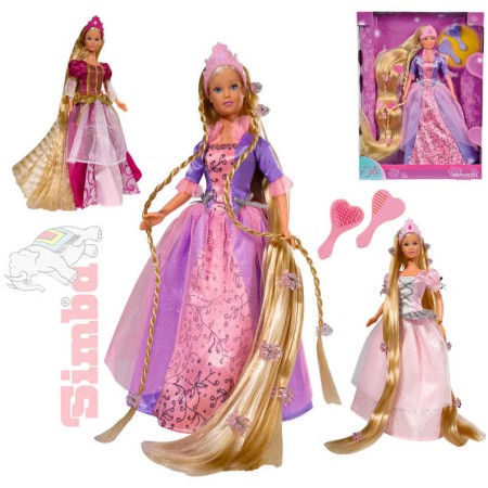 SIMBA Panenka princezna Steffi Rapunzel 30cm set s doplňky 3 druhy