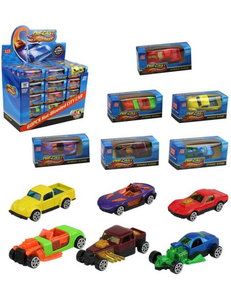 Auto závodní kovové 6cm závodnička Speed King různé druhy v krabici