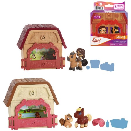 MATTEL SPIRIT Minis poníci a přátelé serie 1 herní set s překvapením 6 druhů