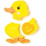 WOODY DŘEVO Baby vkládací puzzle skládačka 4 motivy 4v1 na desce