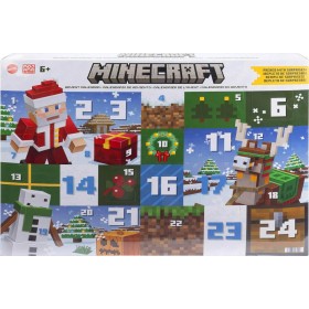 MATTEL Minecraft Adventní kalendář s figurkami a doplňky 24 okének