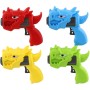 Vrtulky barevné vystřelovací set 3ks s vystřelovačem dinosaurus 4 barvy