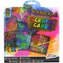 GRAFIX Obrázky vyškrabovací duhové mandaly set 6ks se škrabacím perem