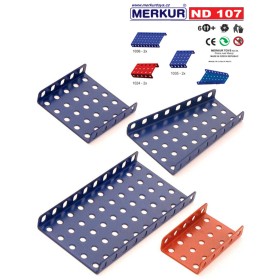 MERKUR ND107 Desky zkosené a zahnuté náhradní díl set 8ks KOVOVÁ STAVEBNICE
