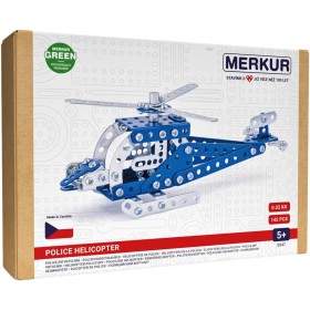 MERKUR 054 Policejní vrtulník 142 dílků *KOVOVÁ STAVEBNICE*
