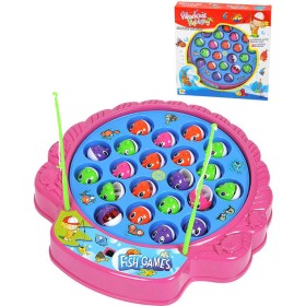 MAC TOYS Hra Hladové rybičky Chytání rybiček set se čtyřmi pruty 2 barvy