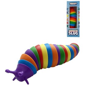 MAC TOYS Šnek duhový fidget toy slimák antistresový plast
