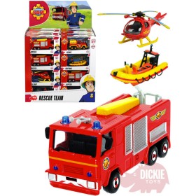 DICKIE Auto Požárník Sam kovové 1:64 různé druhy záchranné složky