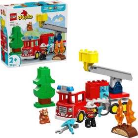 LEGO DUPLO Město: Hasičské auto s hadicí a hasičem 10473 STAVEBNICE