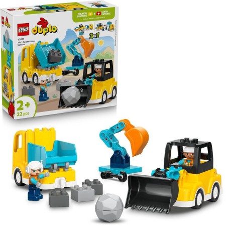 LEGO DUPLO Město: Vozidla na stavbě 3v1 10475 STAVEBNICE