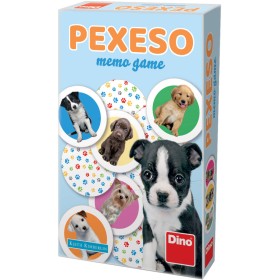 DINO Hra pexeso pejsci kulaté kartičky *SPOLEČENSKÉ HRY*
