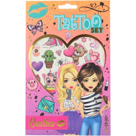 Tetování Besties dívčí tetovačky set 2 archy pro holky