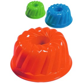 Formička plastová bábovka 12cm na písek 3 barvy