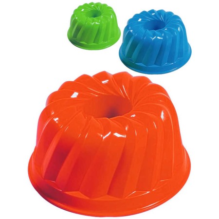 Formička plastová bábovka 12cm na písek 3 barvy