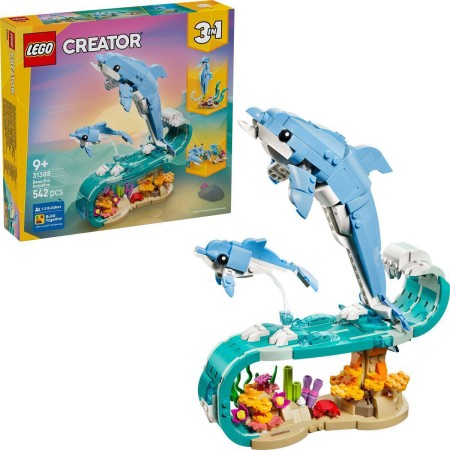 LEGO CREATOR Mořští živočichové: Krásní delfíni 3v1 31385 STAVEBNICE