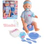 SIMBA New Born Baby panenka miminko chlapeček 43cm pije čůrá set s doplňky