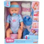 SIMBA New Born Baby panenka miminko chlapeček 43cm pije čůrá set s doplňky