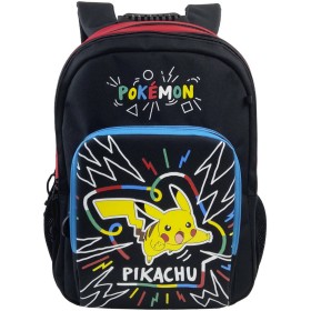 Batoh dětský školní velký Pokémon Pikachu černý na záda