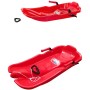 PLASTKON Boby dětské TURBOJET 2 brzdy 85x42x19cm Červené na sníh