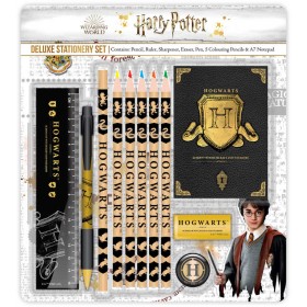 Školní set Deluxe Harry Potter Bradavice psací potřeby s doplňky 11ks