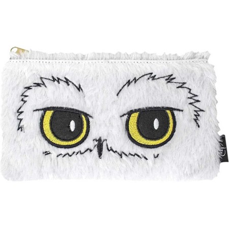 PLYŠ Penál na školní potřeby Sova Hedvika Harry Potter pouzdro 24x15cm
