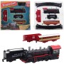 Vlaková souprava mašinka + 3 vagonky vláček s kolejemi na baterie Světlo Zvuk