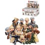 SLUBAN ARMY WWII Mini figurka voják 12 druhů set s doplňky ke stavebnici plast