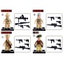 SLUBAN ARMY WWII Mini figurka voják 12 druhů set s doplňky ke stavebnici plast