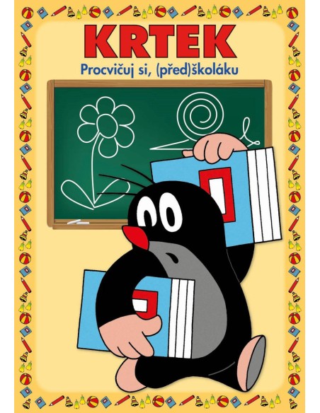 AKIM Procvičuj si (před)školáku Krtek (Krteček) set s popisovačem