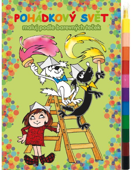 AKIM Maluj podle barevných teček Pohádkový svět Zdeňka Smetany