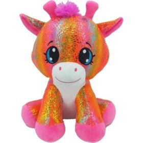 PLYŠ Žirafa Star Sparkle 37cm sedící oranžová *PLYŠOVÉ HRAČKY*